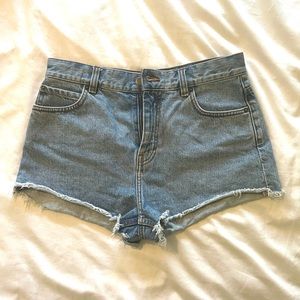 & other stories High Waisted Jean Shorts